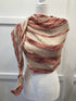 KNITTING PATTERN: Cotton Shimmer Beaded Crescent Shawl Stockinette stitch, garter stitch, easy to learn!